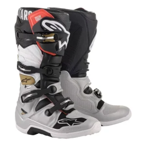 BOTA ALPINESTARS TECH 7 PRETO PRATA DOURADO 42/43